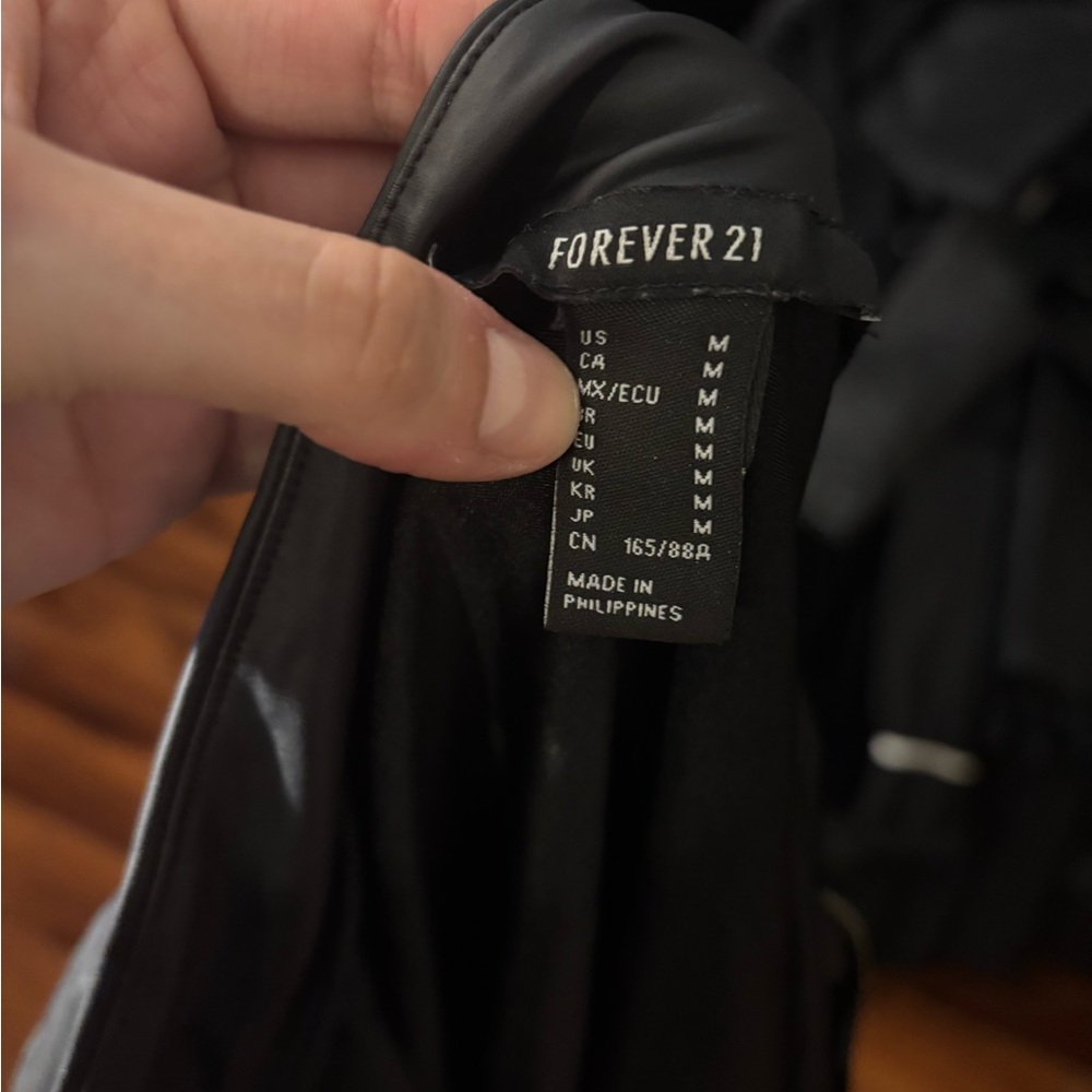 Forever 21 Black Zip-Up One Piece Swimsuit - Picture 3 of 3